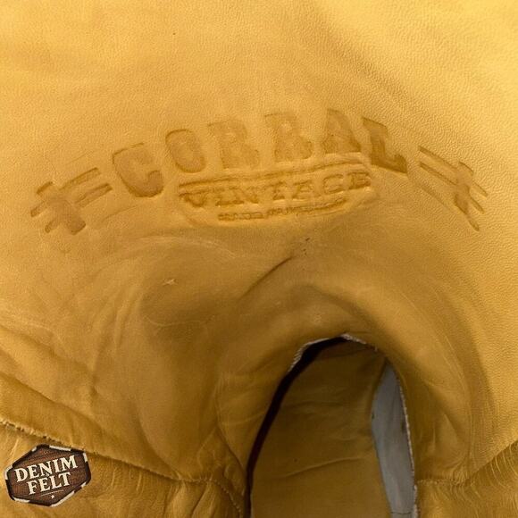 Corral Butterfly Inlay Western Boots Brown Multicolor Leather Size 6M –EXCELLENT - Picture 12 of 16